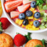 Honey Lime Rainbow Fruit Salad