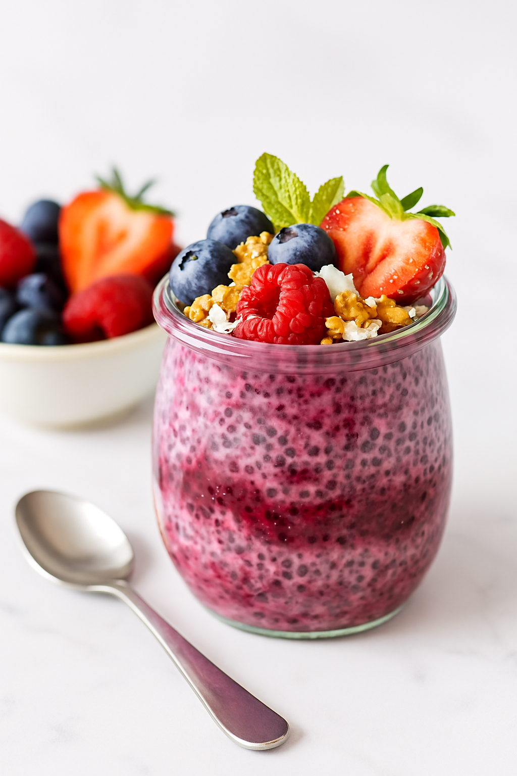 Antioxidant-Rich Berry Chia Pudding