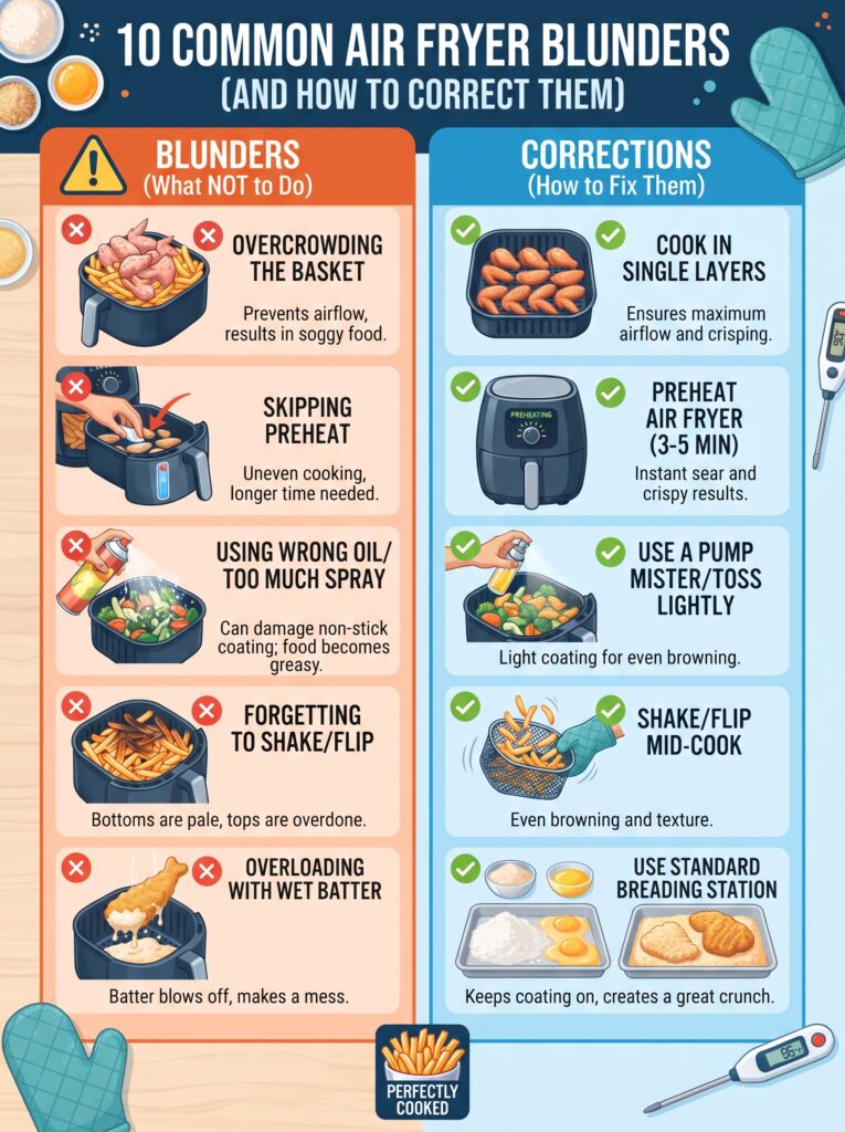 10 Common Air Fryer Blunders (And How to Correct Them)