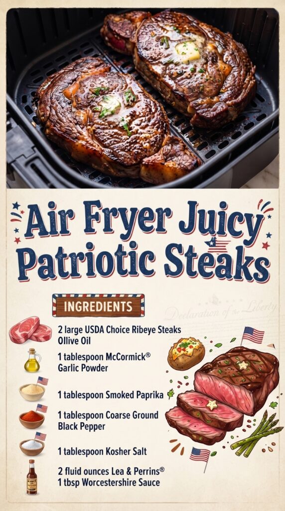 Air Fryer Perfectly Juicy Steaks